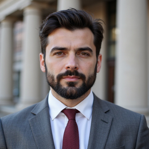 Portrait of lawyer Marco Bianchi