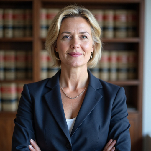 Portrait of senior lawyer Anna Müller